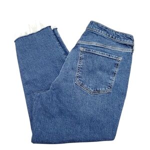 Old Navy High Rise OG Straight Jeans Womens 16 Petite Secret Smooth Pockets Blue